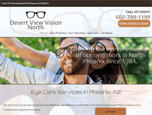 Tablet Screenshot of desertviewvisionnorth.com